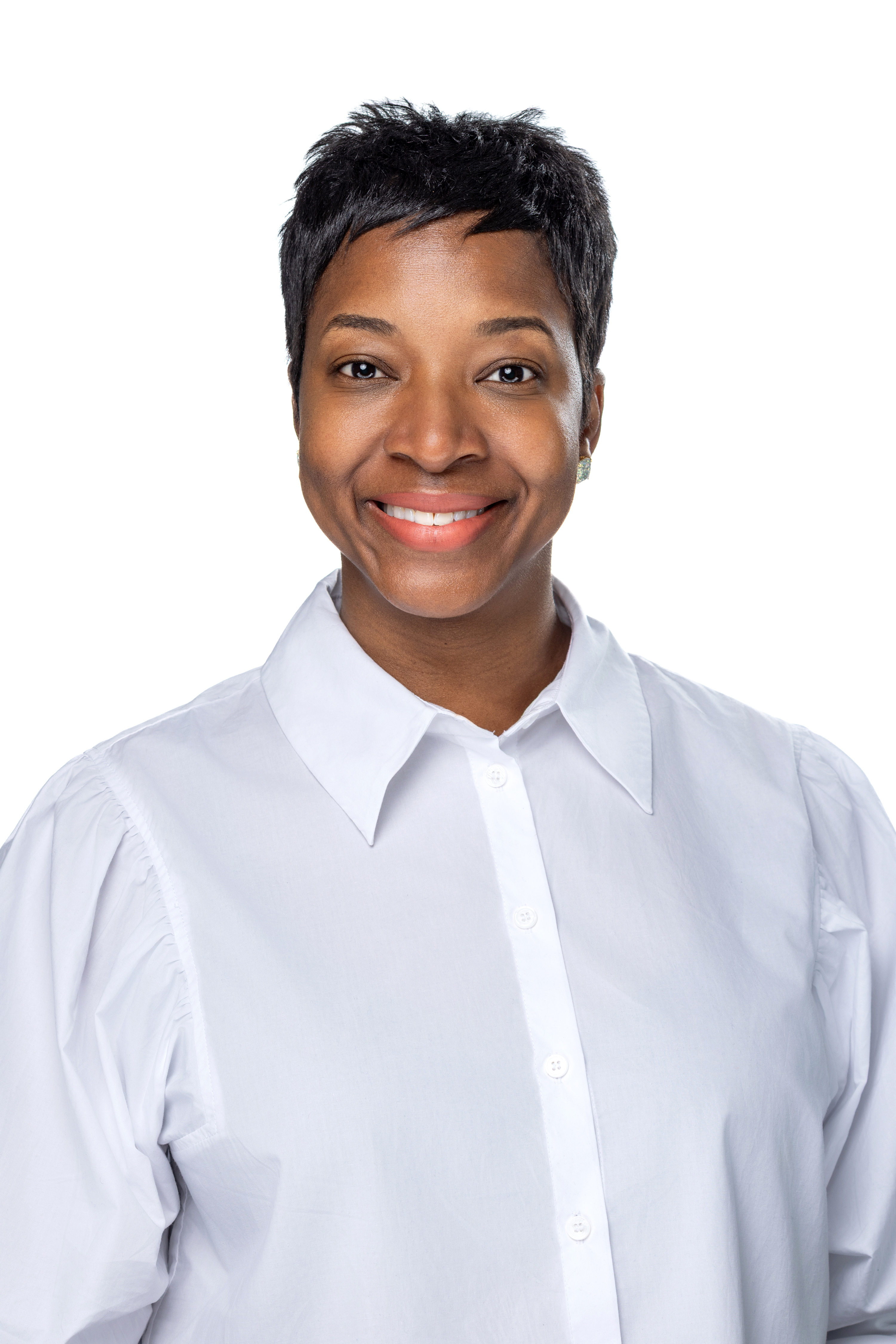 Marion Malcome, Ph.D., LCSW, Assistant Professor, wearing a light-colored button-down shirt against a neutral background. Marion Malcome, Ph.D., LCSW, Assistant Professor, wearing a light-colored button-down shirt against a neutral background.