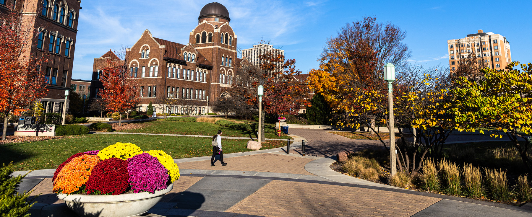 Loyola's Lake Shore Campus in the Fall