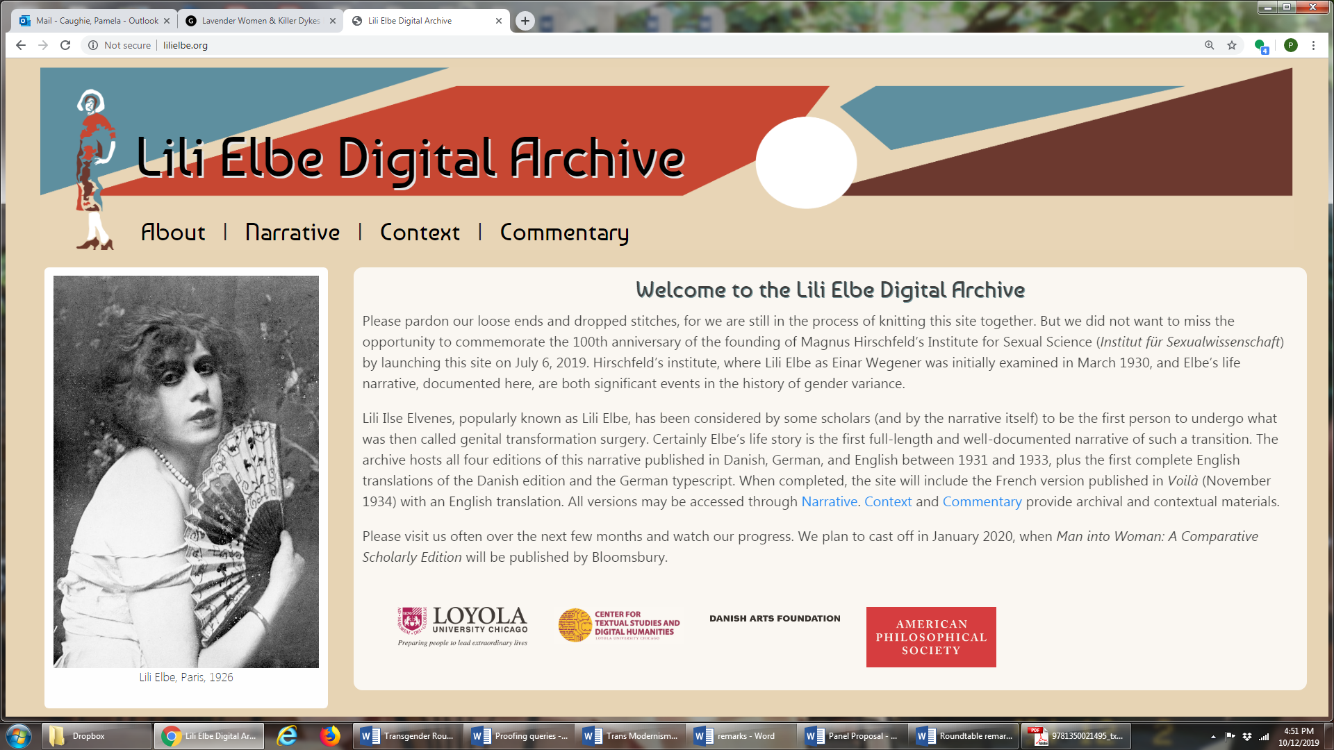 Lili Elbe Digital Archive Launch Celebration
