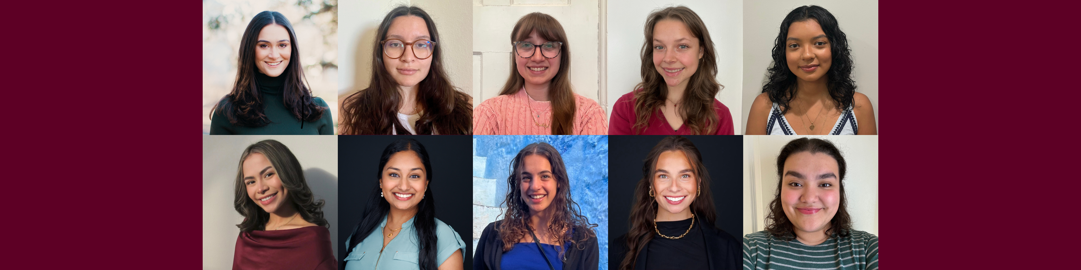 Headshots of 10 Parkinson Scholars