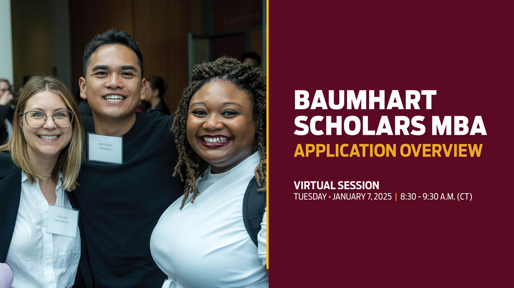 Baumhart Scholars MBA Application Overview