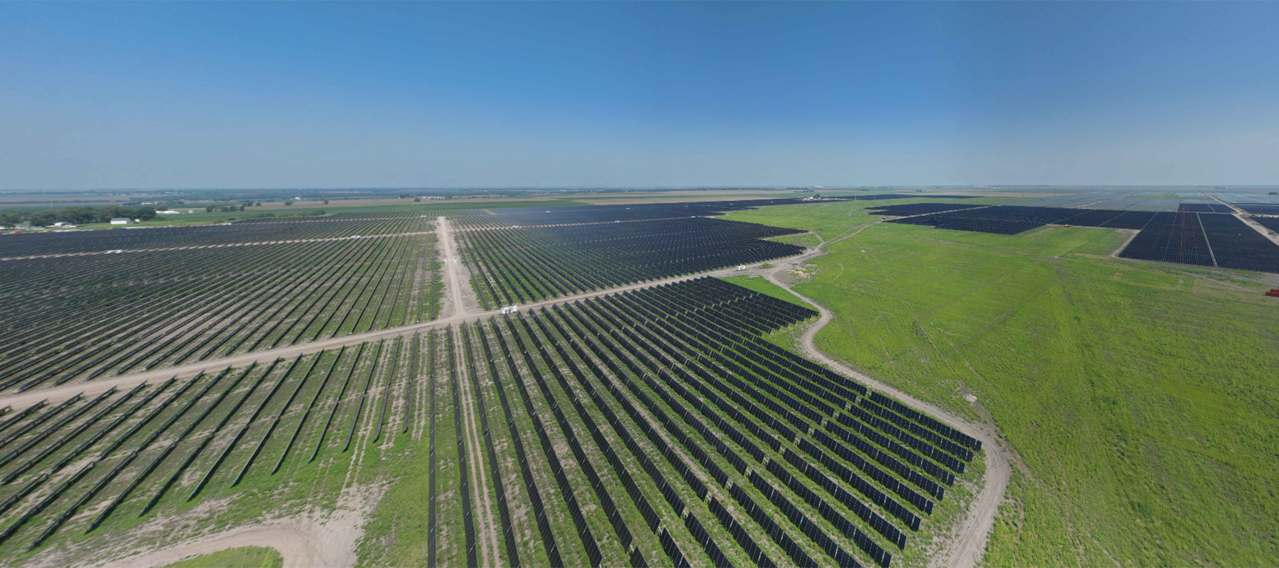 solar array in central Illinois