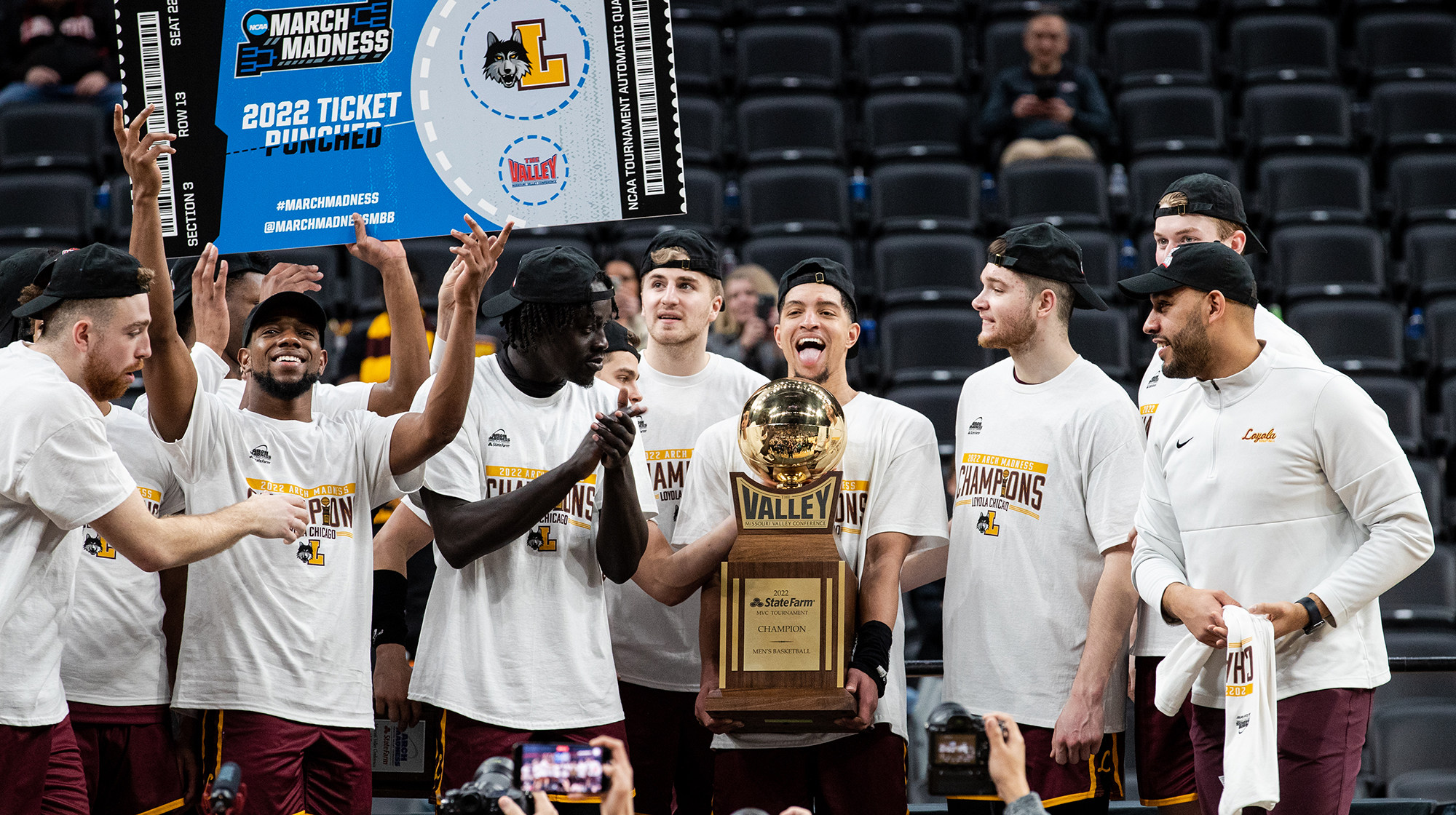 ONCE A RAMBLER, ALWAYS A RAMBLER: From the NCAA championship title in 1963 to the Final Four run in 2018 to the MVC title in 2022, Loyola men’s basketball continues to bring people together. Read more