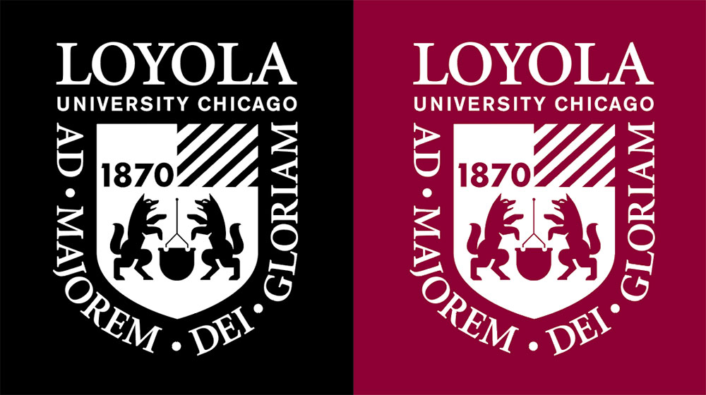 Example of an incorrect use of the university logo. An incorrect reverse.