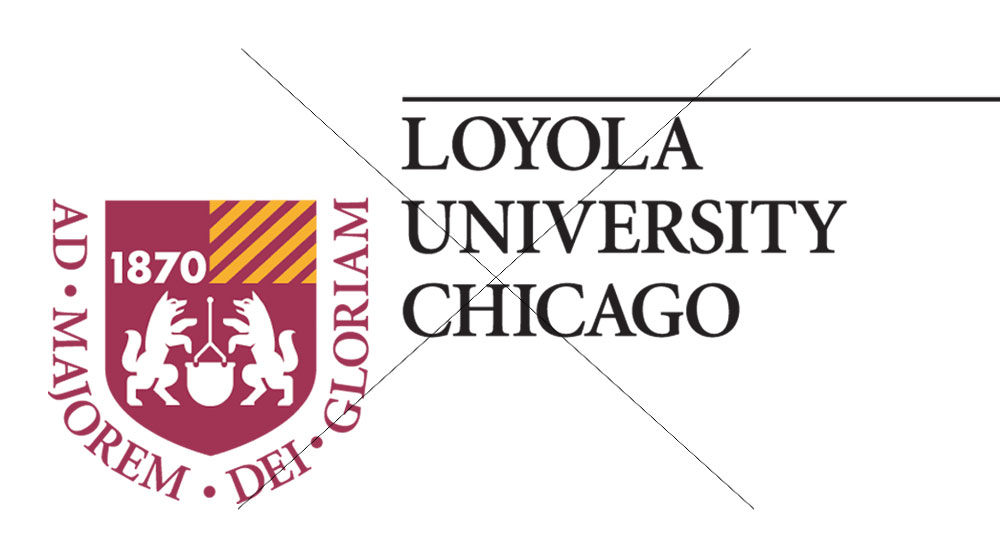 Example of a retired version of the university logo.