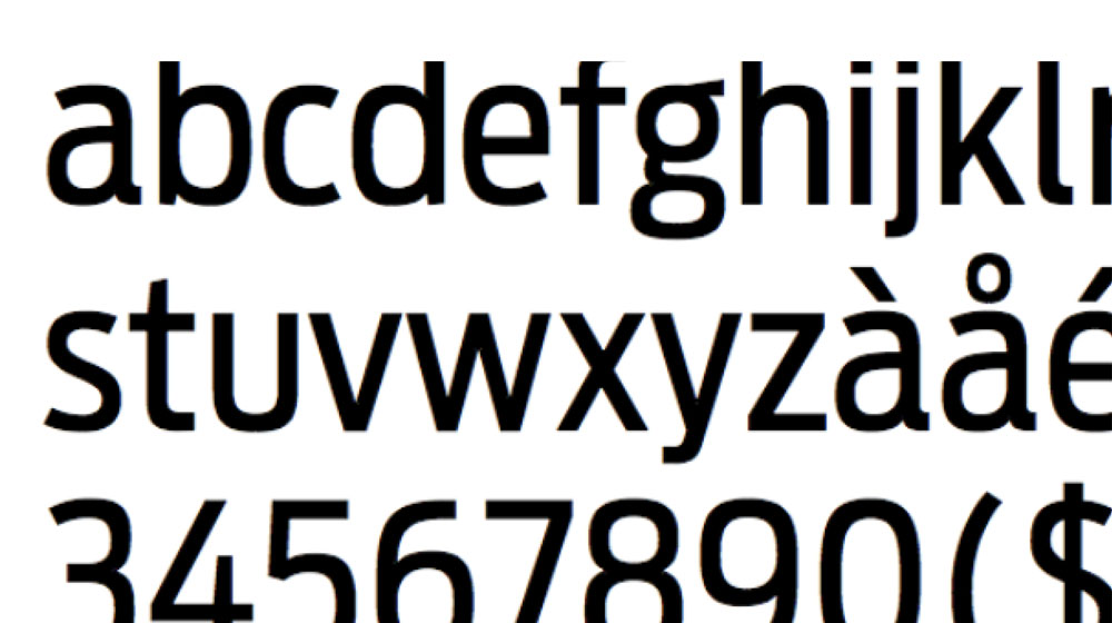 Three lines of text; the alphabet and numbers; to represent Loyola University Chicago's brand fonts.