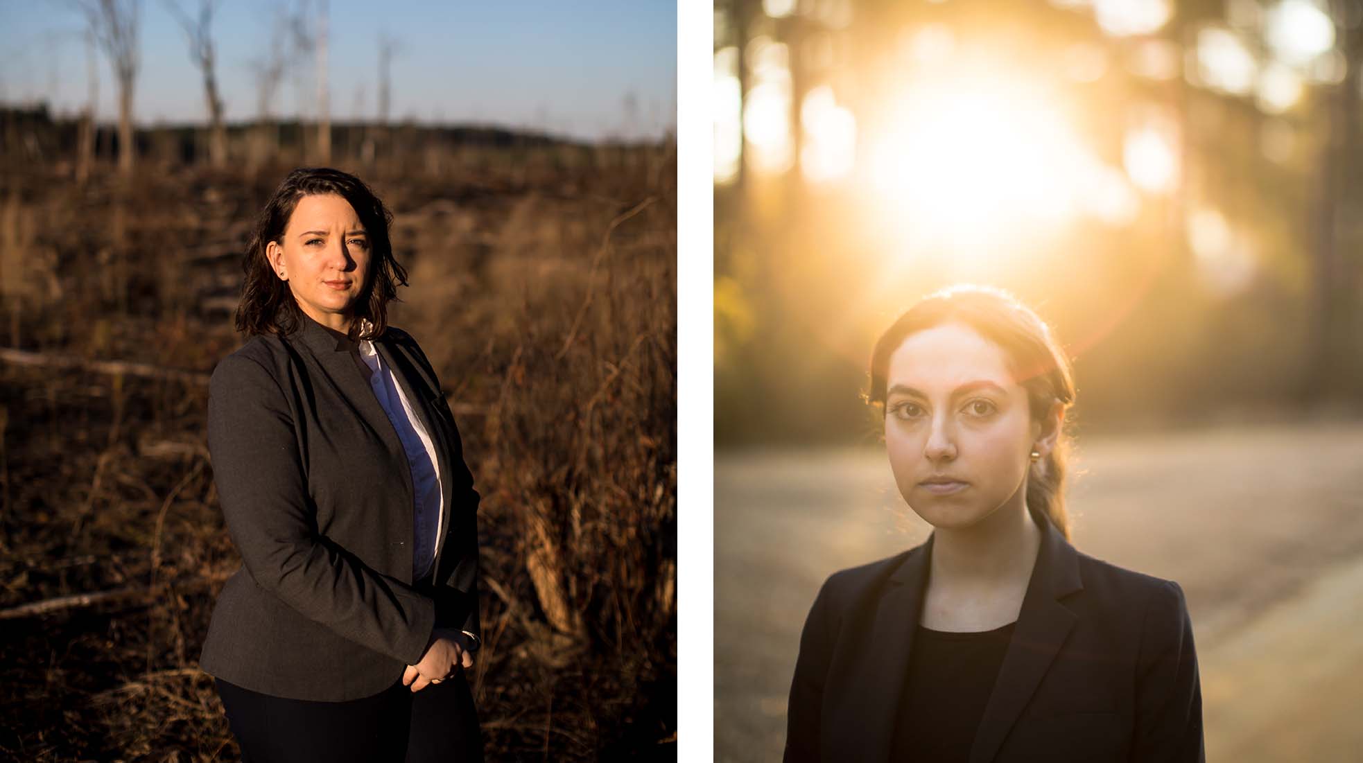 Loyola law students Samantha Schatko, left, and Patricia Martin came up with the idea of a week-long student immersion experience in immigration law, which led to them form a group to travel to a rural area of Louisiana during their spring break.
